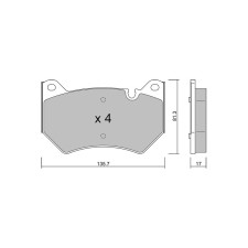 GT2i Club Avant remblokken voor AUDI Q5 II (FYB, FYG) 50 TFSI e QUATTRO 266pk 2016-06-01- - GT-PC11700 - 3666618581262