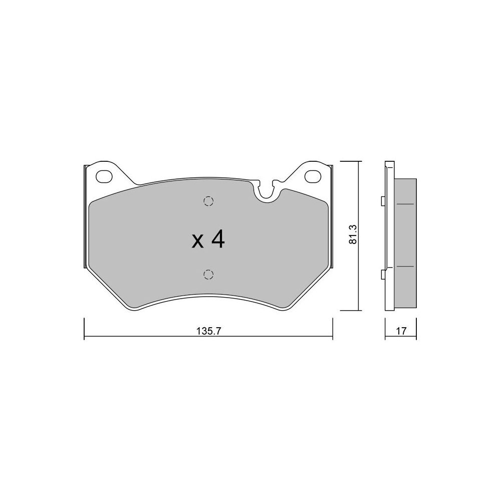 GT2i Club Avant remblokken voor AUDI Q5 II (FYB, FYG) 50 TFSI e QUATTRO 266pk 2016-06-01- - GT-PC11700 - 3666618581262