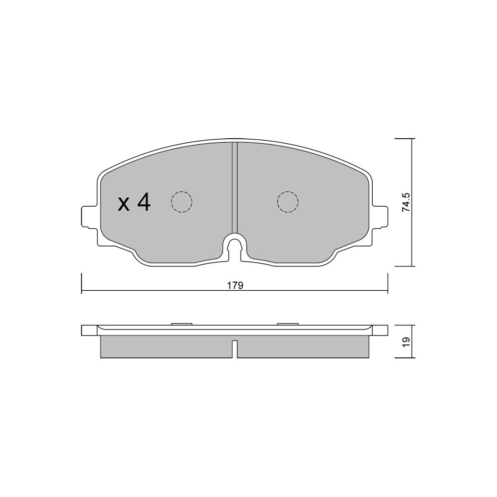 GT2i Club Front brake pads for VOLKSWAGEN Atlas (CA1)/ Teramont 3.6 FSI 4motion 281cv 2016-12-01- - GT-PC11710 - 3666618581286