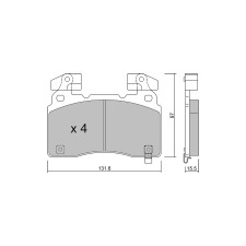 GT2i Club Avant remblokken voor OPEL Insignia B Sports Tourer (Z18) P85 422pk 2017-03-01- - GT-PC11790 - 3666618581323