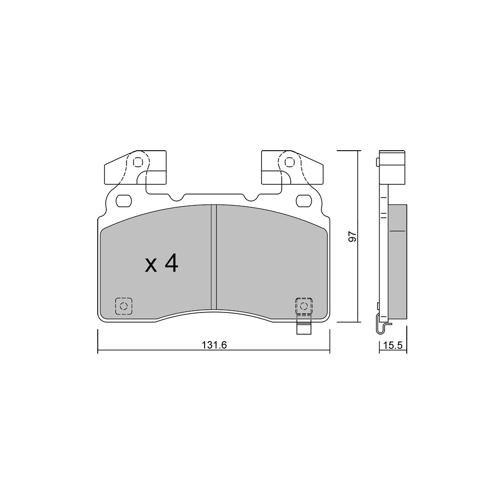 GT2i Club Avant remblokken voor OPEL Insignia B Sports Tourer (Z18) P85 422pk 2017-03-01- - GT-PC11790 - 3666618581323