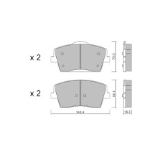 GT2i Club Avant remblokken voor VOLVO XC40 (536) T5 AWD 248pk 2017-10-01- - GT-PC11860 - 3666618581392