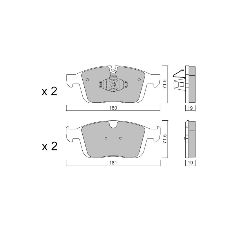 GT2i Club Avant remblokken voor VOLVO XC60 I (156) T6 AWD 306pk 2008-05-01-2017-12-01 - GT-PC11880 - 3666618581415