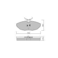 GT2i Club remblokken achter voor JAGUAR S-Type II (X200) 4.2 305pk 1999-01-2008-12-01 - GT-PC11900 - 3666618581446