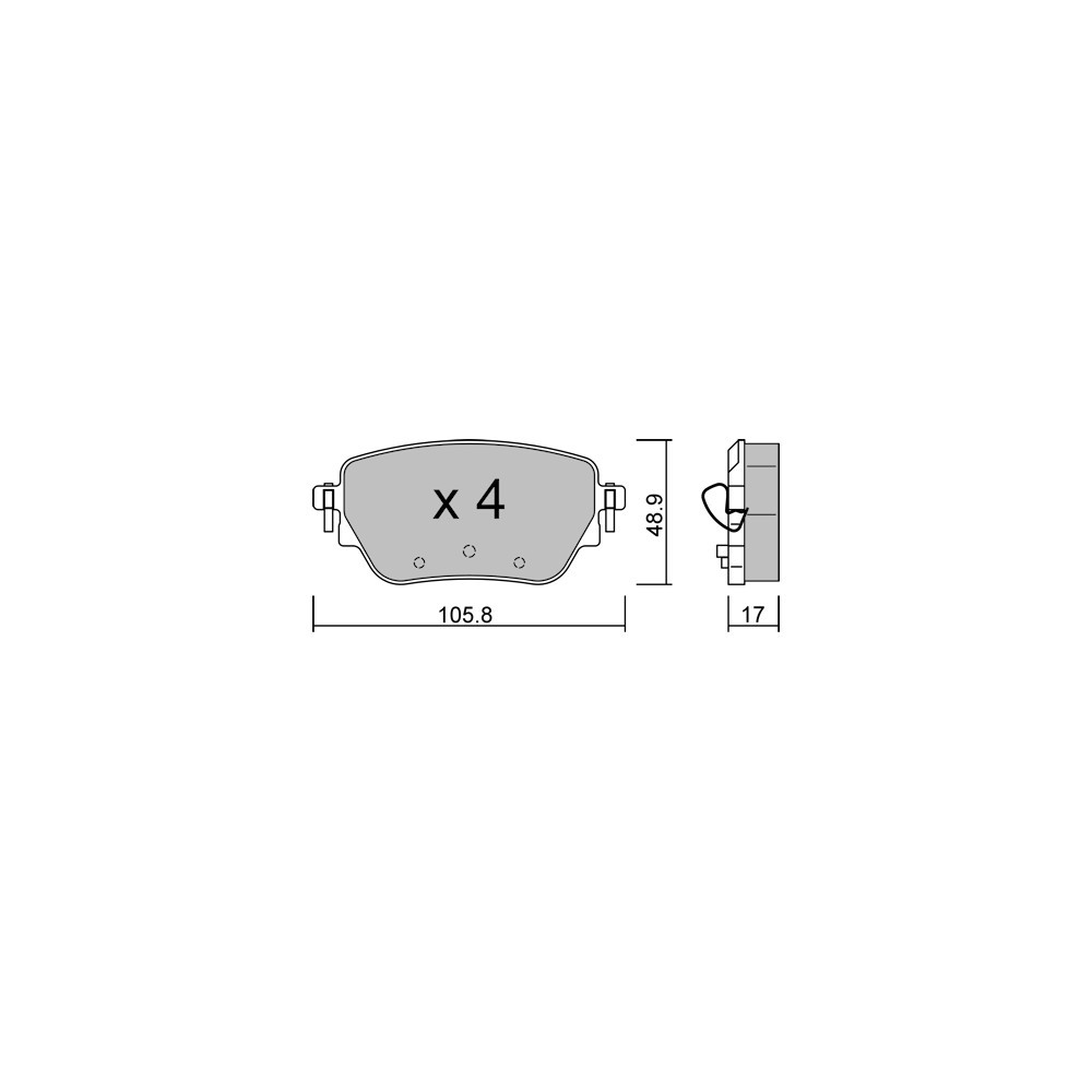 Remblokken GT2i Club Achter voor MERCEDES BENZ CLA II (C118) CLA 220 d 4-matic (118.315) 191cv 2019-03-01- - GT-PC11950 - 3666618581477