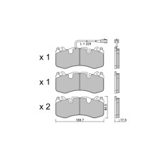 GT2i Club Front brake pads for MASERATI Levante Close Off-Road (M161) 3.8 Trofeo Q4 600cv 2016-06-01-