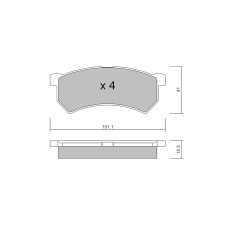 GT2i Club Avant remblokken voor RENAULT Kwid (BW_) 1.0 TCe 100 (B7MT) 101pk 2015-09-01- - GT-PC12240 - 3666618581743