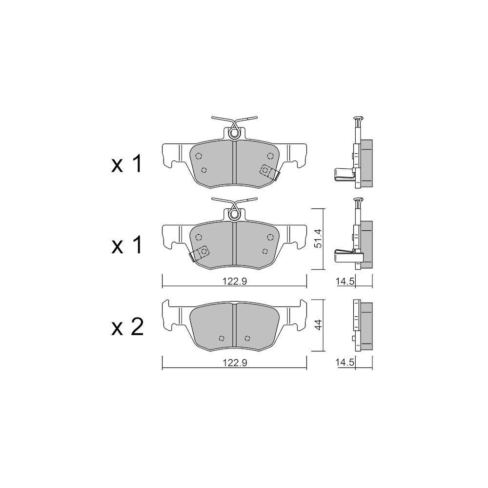 GT2i Club Achterremblokken voor MAZDA CX-30 (DM) 2.5 SKYACTIV-G 195pk 2019-07-01- - GT-PC12260 - 3666618581750