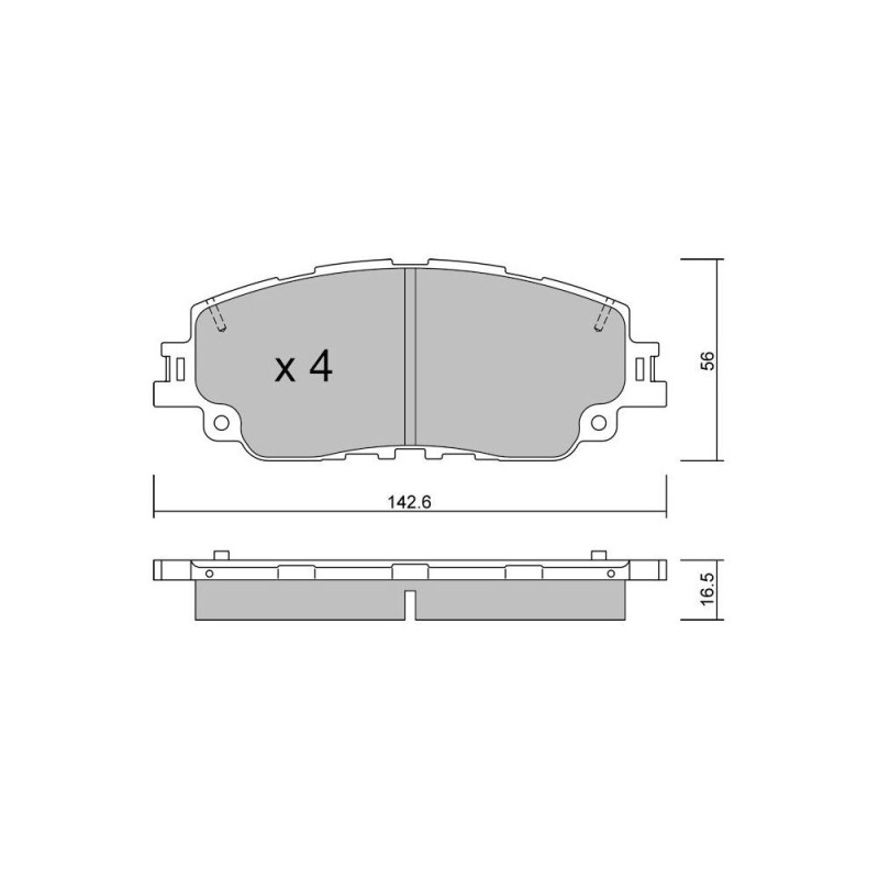 GT2i Club Voorremblokken voor LEXUS ES V (_Z10_) 350 (GSZ10) 306cv 2018-07-01- - GT-PC12270 - 3666618581767