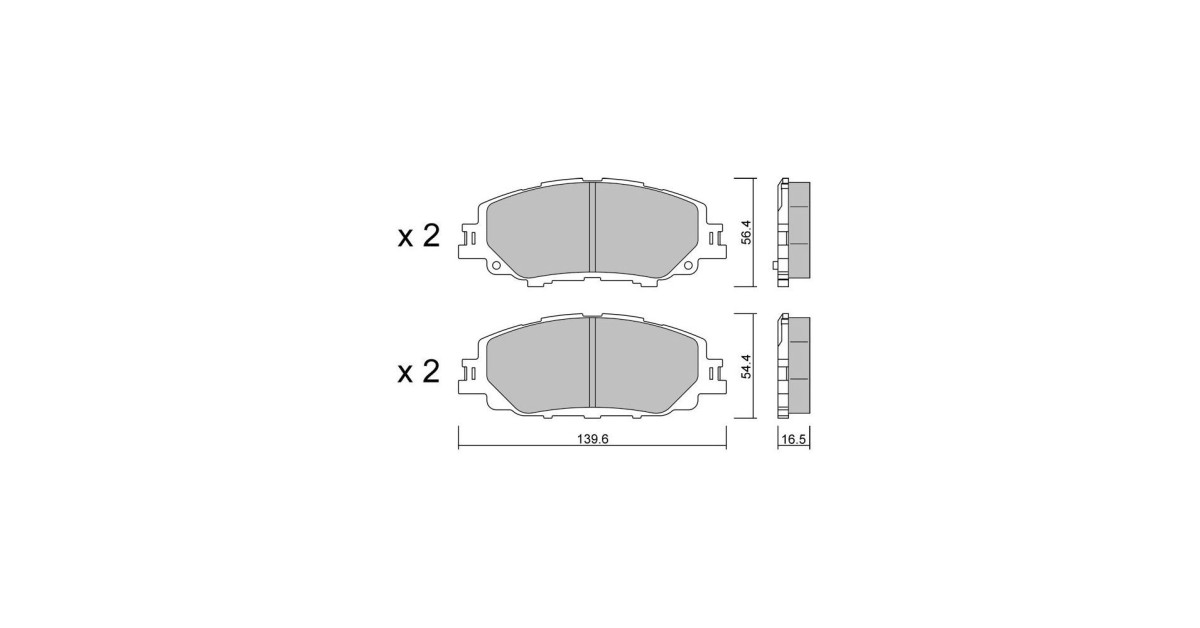 Plaquettes de frein GT2i Club Avant pour TOYOTA Corolla XI Hatchback (_E21_) / Auris 2.0 Hybrid (MZEH12) 184cv 2018-10-01-