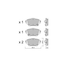 Plaquettes de frein GT2i Club Arrière pour TOYOTA C-HR II (_X2_, _H2_) PHEV 223cv 2023-10-01-