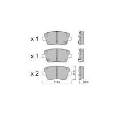 Remblokken GT2i Club Achter voor HYUNDAI i30 N 2.0 T-Gdi 2017- Mando remklauwen - GT-PC12420 - 3666618581880
