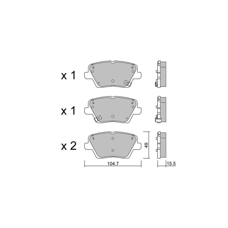 GT2i Club remblokken achter voor HYUNDAI Veloster II (JS) 2.0 T-GDi 275pk 2018-01-01- - GT-PC12430 - 3666618581897