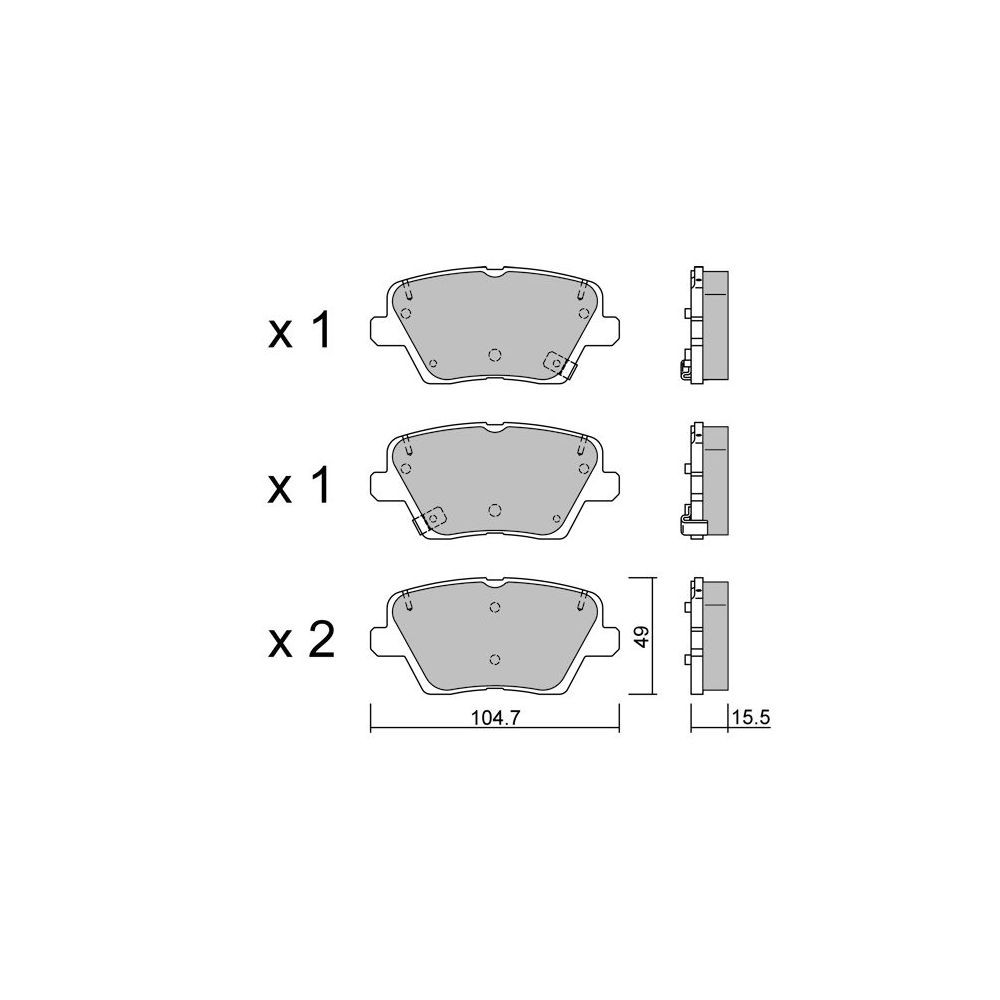 GT2i Club remblokken achter voor HYUNDAI Veloster II (JS) 2.0 T-GDi 275pk 2018-01-01- - GT-PC12430 - 3666618581897