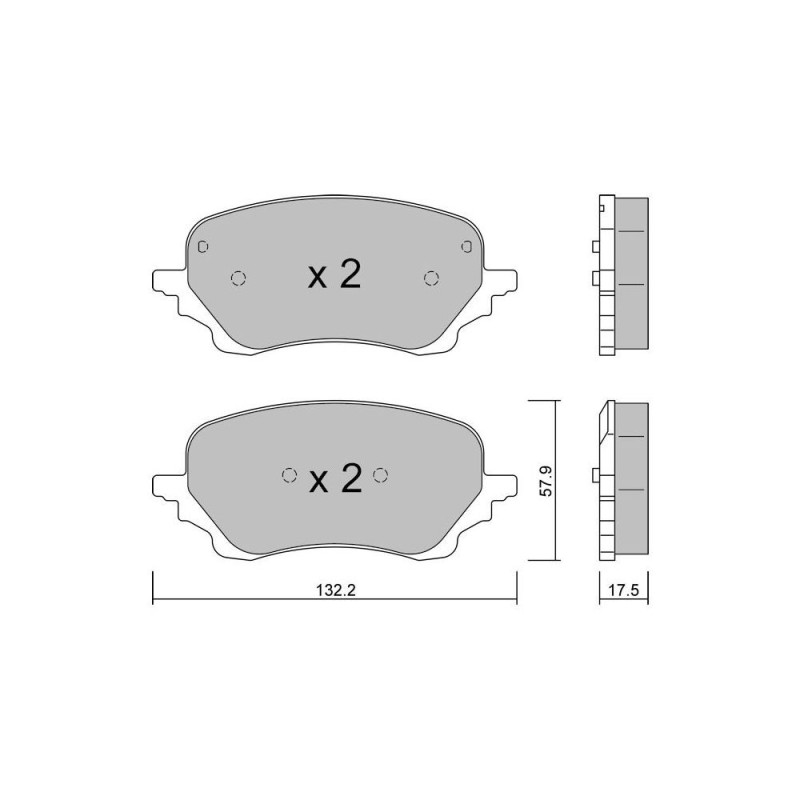 GT2i Club Avant remblokken voor FORD Puma II (J2K) 1.0 EcoBoost mHEV 155pk 2019-09-01- - GT-PC12470 - 3666618581934