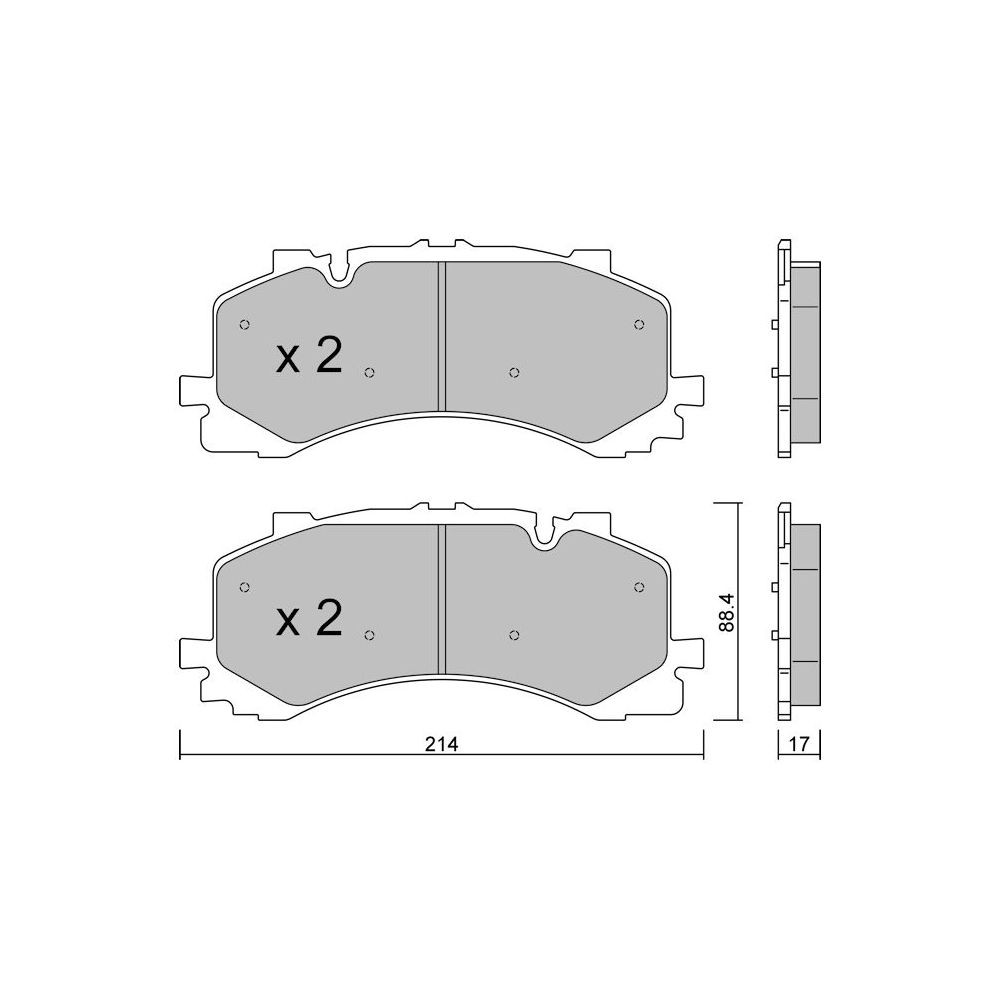 GT2i Club Avant remblokken voor AUDI Q7 II (4MB, 4MG) S8 Mild Hybrid quattro 572pk 2015-01-01- - GT-PC12520 - 3666618582009