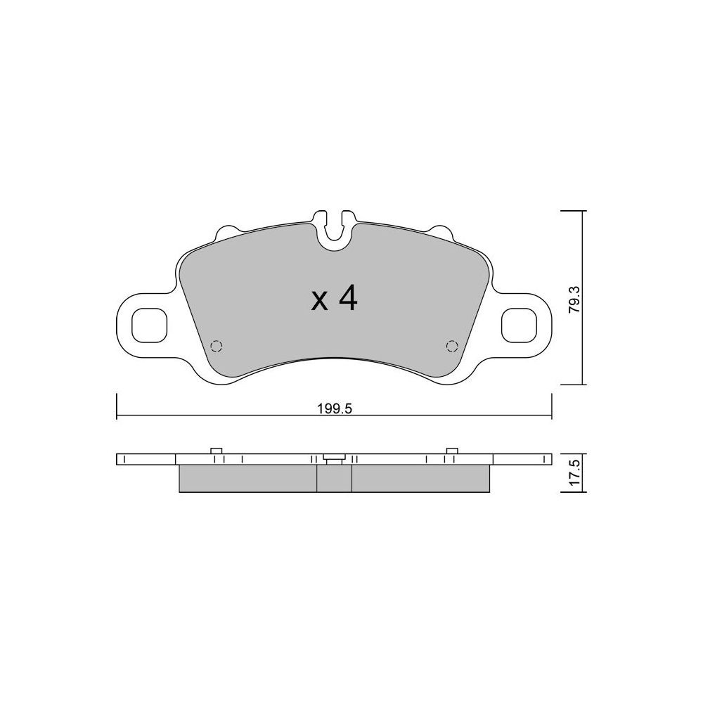 GT2i Club Avant remblokken voor PORSCHE 911 (991) 3.4 Carrera / Carrera 4 2012-19 - Brembo remklauwen - GT-PC12540 - 3666618582016