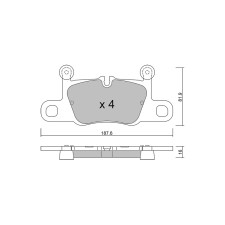 GT2i Club Avant remblokken voor PORSCHE 911 VI Targa (991) 4S 531pk 2014-05-01-2019-12-01 - GT-PC12580 - 3666618582054