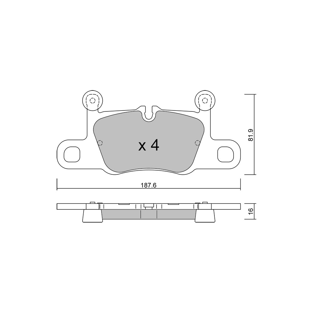 GT2i Club Avant remblokken voor PORSCHE 911 VI Targa (991) 4S 531pk 2014-05-01-2019-12-01 - GT-PC12580 - 3666618582054