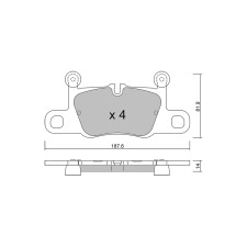 GT2i Club remblokken achter voor PORSCHE Taycan (Y1A) Turbo S 762cv 2019-05-01- - GT-PC12581 - 3666618582061