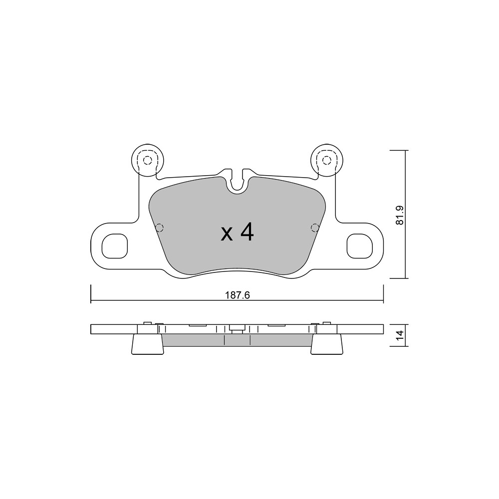 GT2i Club remblokken achter voor PORSCHE Taycan (Y1A) Turbo S 762cv 2019-05-01- - GT-PC12581 - 3666618582061