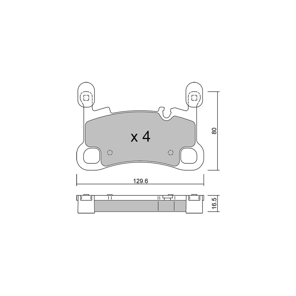 Remblokken GT2i Club Achter voor PORSCHE Cayenne III (9YA) RS7 performance quattro 606pk 2017-05-01- - GT-PC12600 - 3666618582085