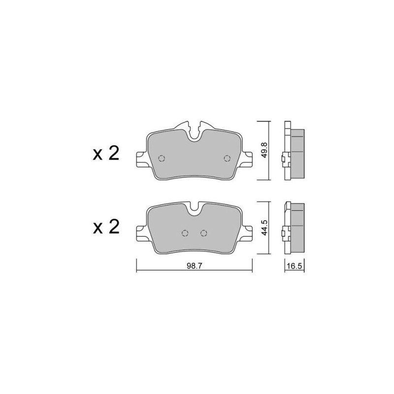 GT2i Club remblokken achter voor BMW 2 II Coupé (G42) 330 i 259pk 2021-08-01- - GT-PC12640 - 3666618582108