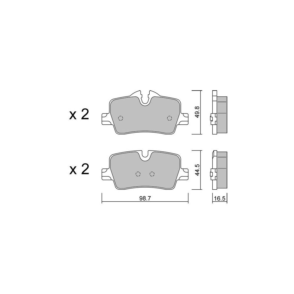 GT2i Club remblokken achter voor BMW 2 II Coupé (G42) 330 i 259pk 2021-08-01- - GT-PC12640 - 3666618582108