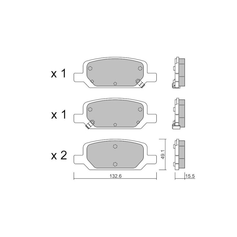 GT2i Club achterremblokken voor TESLA Model Y (5YJY) EV Performance AWD 535pk 2019-03-01- - GT-PC12780 - 3666618582221