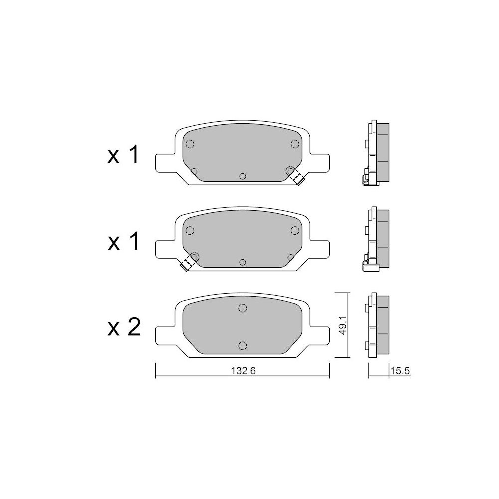 GT2i Club achterremblokken voor TESLA Model Y (5YJY) EV Performance AWD 535pk 2019-03-01- - GT-PC12780 - 3666618582221