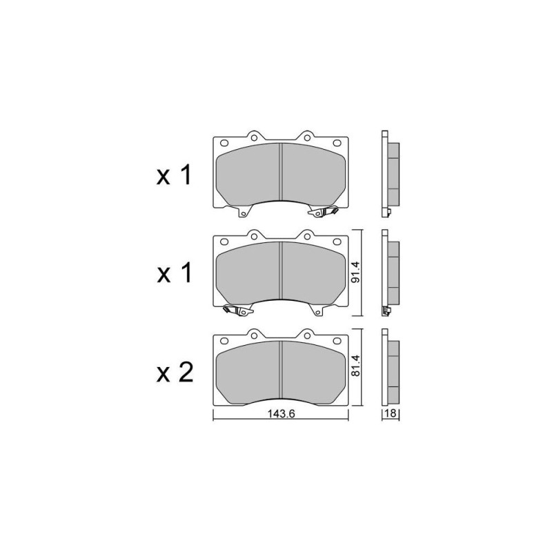 GT2i Club Avant remblokken voor NISSAN Patrol VI (Y62) 5.6 NISMO 429pk 2010-04-01- - GT-PC12790 - 3666618582238