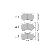 GT2i Club Avant remblokken voor NISSAN Patrol VI (Y62) 5.6 NISMO 429pk 2010-04-01- - GT-PC12790 - 3666618582238