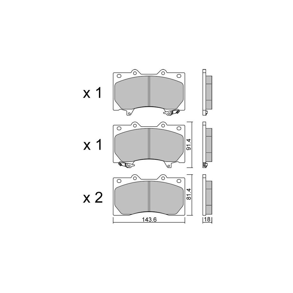 GT2i Club Avant remblokken voor NISSAN Patrol VI (Y62) 5.6 NISMO 429pk 2010-04-01- - GT-PC12790 - 3666618582238