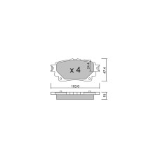 Plaquettes de frein GT2i Club Arrière pour TOYOTA Yaris V Cross (MXP_) 2.8 (GDH303) 177cv 2020-09-01-