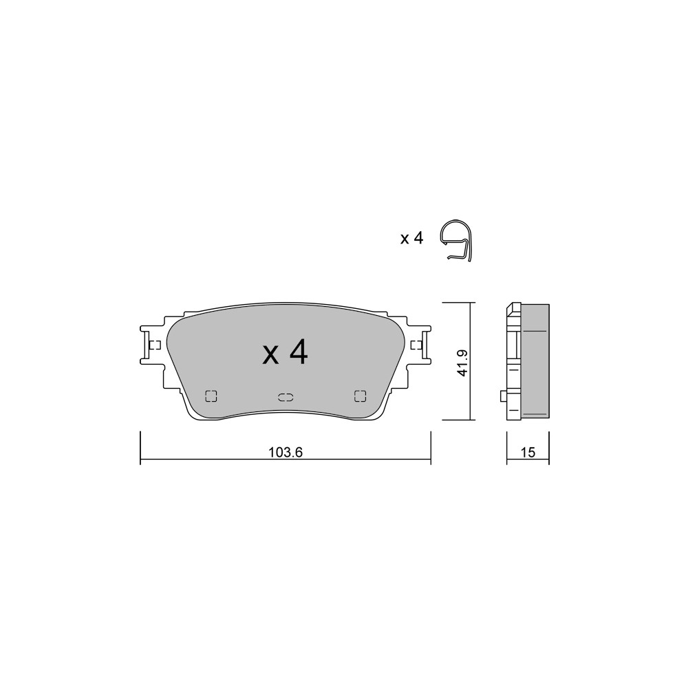 Remblokken GT2i Club Achter voor NISSAN Ariya EV e-4ORCE 395pk 2020-07-01- - GT-PC12940 - 3666618582368