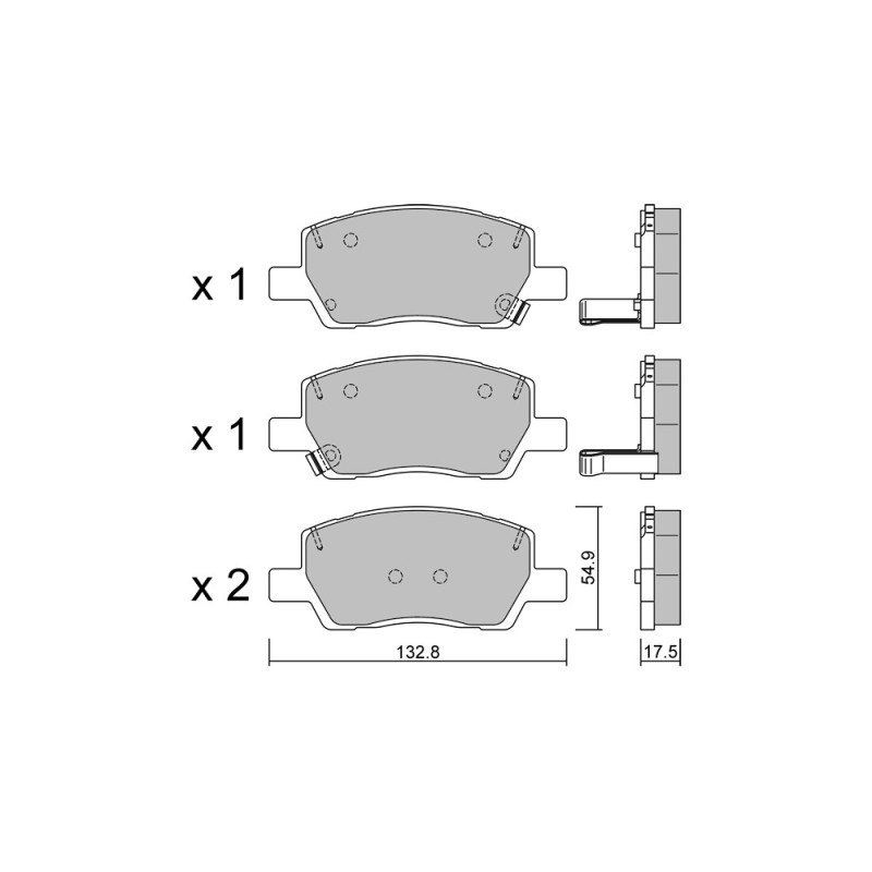 GT2i Club Avant remblokken voor HYUNDAI i10 III (AC3, AI3) 2.0 D 187pk 2019-09-01- - GT-PC12960 - 3666618582382