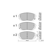 GT2i Club Avant remblokken voor KIA EV6 77 AWD 325pk 2021-07-01- - GT-PC13000 - 3666618582436
