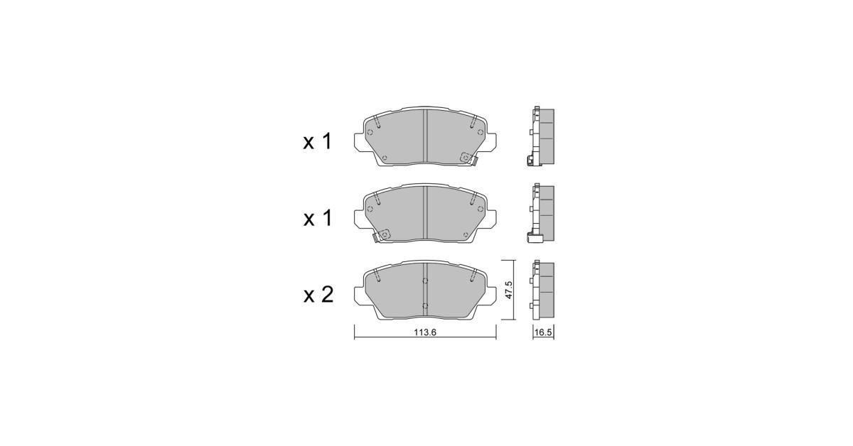 Plaquettes de frein GT2i Club Avant pour KIA Picanto III (JA) / Morning 1.6 T-GDI Hybrid 215cv 2017-03-01-