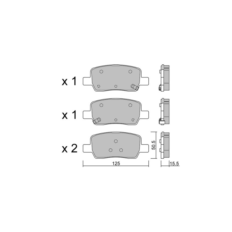 GT2i Club remblokken achter voor KIA Sorento IV (MQ4) 2.5 T-GDi 285pk 2020-03-01- - GT-PC13040 - 3666618582474