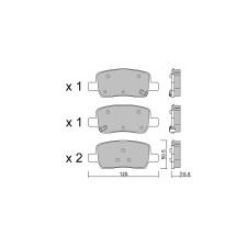 Pastiglie freno posteriori GT2i Club per KIA Sorento IV (MQ4) 2.5 T-GDi 285cv 2020-03-01-