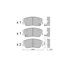 Plaquettes de frein GT2i Club Avant pour KIA Soul III (SK3) 3.3 T-GDi 370cv 2019-01-01-