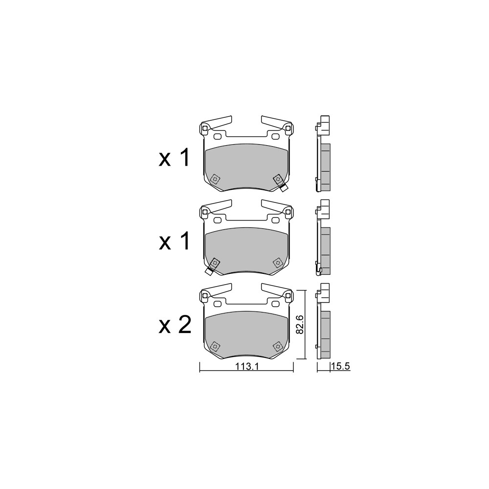 Remblokken GT2i Club Achter voor KIA Stinger (CK) AMG G 63 (463.276) 585pk 2017-06-01- - GT-PC13070 - 3666618582504