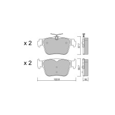 Remblokken GT2i Club Achter voor AUDI A3 IV Allstreet RS3 quattro 407cv 2022-07-01- - GT-PC13170 - 3666618582634