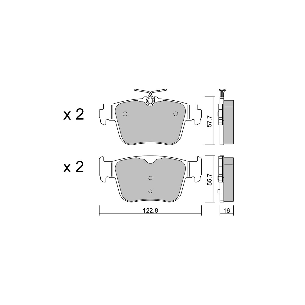 Remblokken GT2i Club Achter voor AUDI A3 IV Allstreet RS3 quattro 407cv 2022-07-01- - GT-PC13170 - 3666618582634