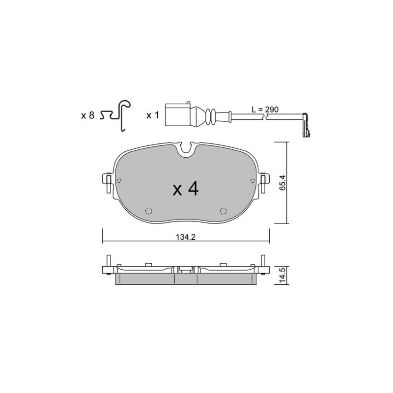 GT2i Club Avant remblokken voor CUPRA Born 77 e-boost 232pk 2021-08-01- - GT-PC13180 - 3666618582641