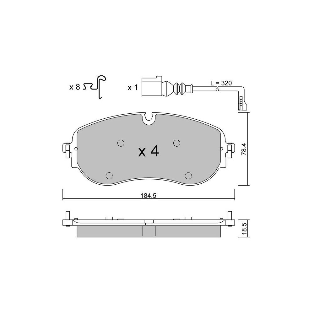 GT2i Club Avant remblokken voor VOLKSWAGEN ID.5 (E39) GTX 4motion 340pk 2021-07-01- - GT-PC13200 - 3666618582672