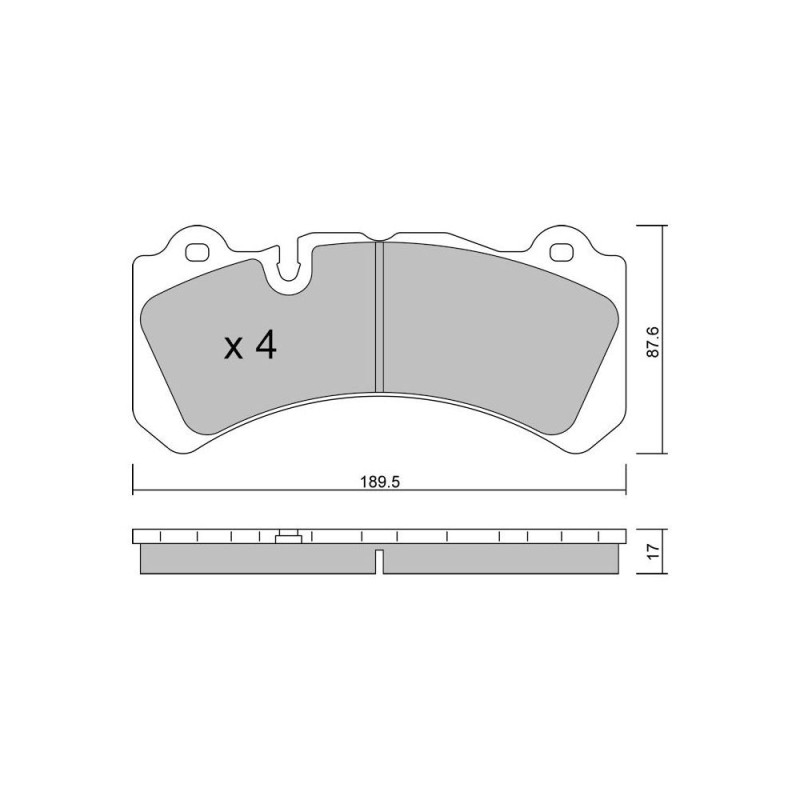 GT2i Club Avant remblokken voor VOLVO V60 2.0 D4 Polestar, 2.4 Hybrid D6 Polestar 2015-18 - Brembo remklauwen - GT-PC13280 - 3666618582726