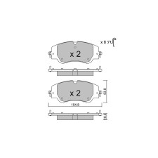 Remblokken GT2i Club Avant voor ALFA ROMEO Junior Electric 240 241cv 2024-04-01- - GT-PC13500 - 3666618582825