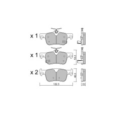Plaquettes de frein GT2i Club Arrière pour HONDA e Advance 154cv 2019-09-01-