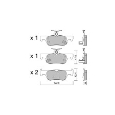 GT2i Club Achterremblokken voor HONDA Jazz VI (GR) 1.5 158pk 2020-02-01- - GT-PC13640 - 3666618582986